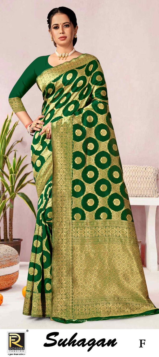 Ronisha Suhagan Designer Saree Catalog
